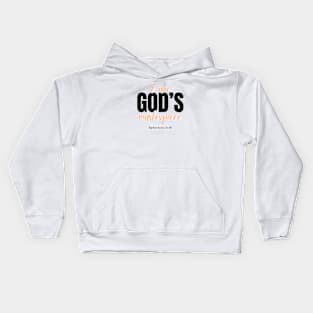 I am God's masterpiece Ephesians 2:10 Christian Kids Hoodie